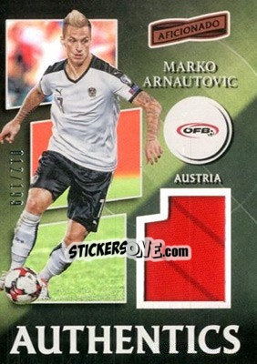 Sticker Marko Arnautovic - Aficionado Soccer 2017 - Panini