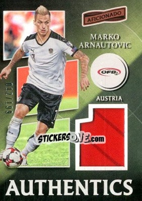 Cromo Marko Arnautovic - Aficionado Soccer 2017 - Panini