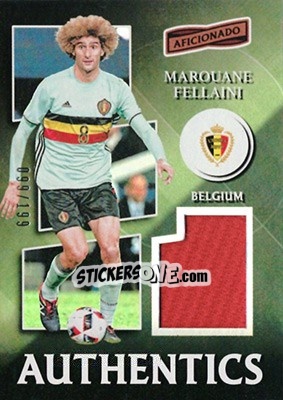 Sticker Marouane Fellaini - Aficionado Soccer 2017 n. A-44 - Panini