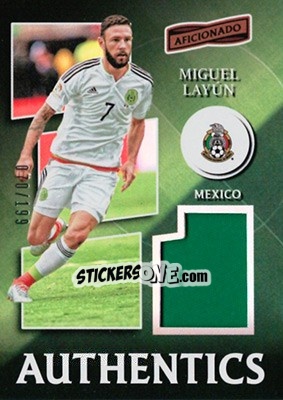 Sticker Miguel Layun - Aficionado Soccer 2017 n. A-50 - Panini