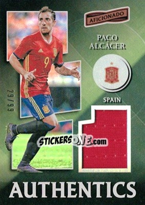 Sticker Paco Alcacer - Aficionado Soccer 2017 n. A-55 - Panini