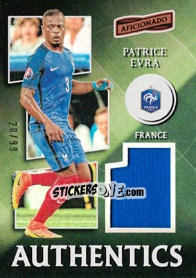 Sticker Patrice Evra - Aficionado Soccer 2017 - Panini