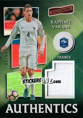Sticker Raphael Varane - Aficionado Soccer 2017 n. A-58 - Panini
