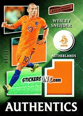Sticker Wesley Sneijder - Aficionado Soccer 2017 n. A-65 - Panini