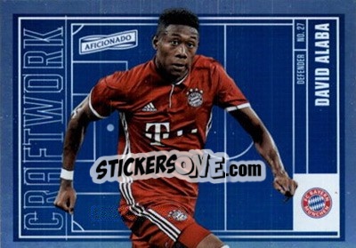 Sticker David Alaba - Aficionado Soccer 2017 n. C-1 - Panini