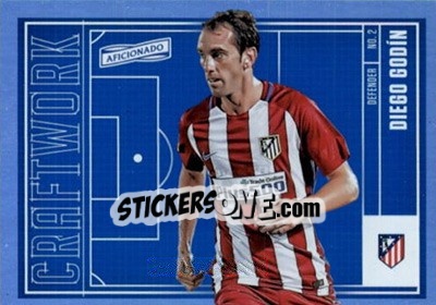 Sticker Diego Godin - Aficionado Soccer 2017 n. C-6 - Panini