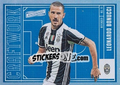 Sticker Leonardo Bonucci - Aficionado Soccer 2017 n. C-11 - Panini