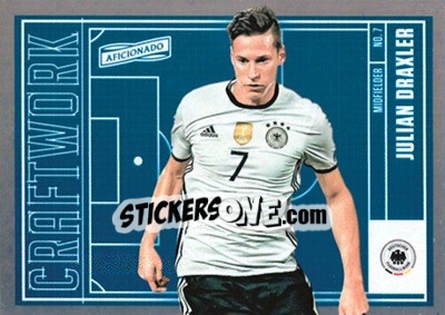 Sticker Julian Draxler - Aficionado Soccer 2017 n. C-14 - Panini