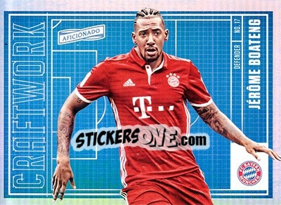 Sticker Jerome Boateng - Aficionado Soccer 2017 n. C-16 - Panini