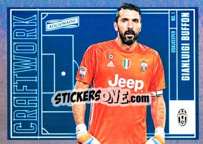 Sticker Gianluigi Buffon - Aficionado Soccer 2017 n. C-20 - Panini