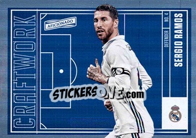 Sticker Sergio Ramos - Aficionado Soccer 2017 n. C-21 - Panini