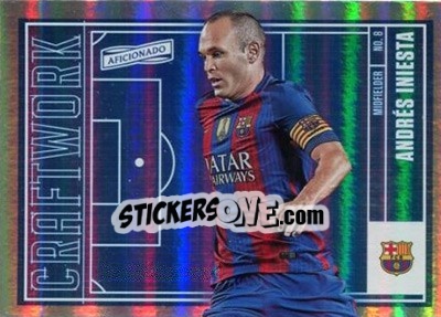 Sticker Andres Iniesta - Aficionado Soccer 2017 n. C-23 - Panini