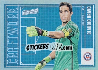 Sticker Claudio Bravo - Aficionado Soccer 2017 n. C-32 - Panini