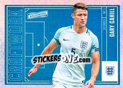 Sticker Gary Cahill - Aficionado Soccer 2017 n. C-36 - Panini