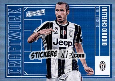 Sticker Giorgio Chiellini - Aficionado Soccer 2017 n. C-41 - Panini