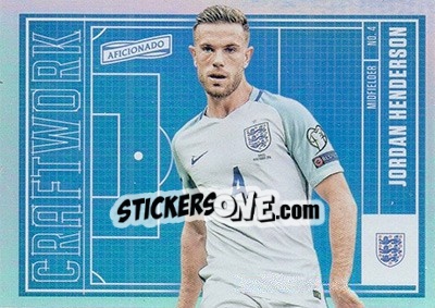 Sticker Jordan Henderson - Aficionado Soccer 2017 n. C-42 - Panini