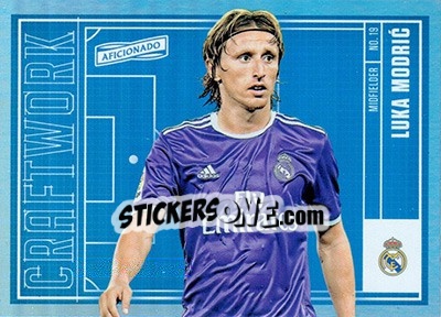 Sticker Luka Modric - Aficionado Soccer 2017 n. C-43 - Panini