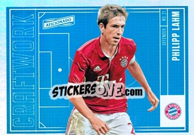 Sticker Philipp Lahm - Aficionado Soccer 2017 n. C-46 - Panini