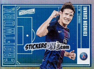 Sticker Edinson Cavani - Aficionado Soccer 2017 n. C-48 - Panini