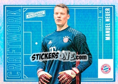 Sticker Manuel Neuer - Aficionado Soccer 2017 n. C-54 - Panini
