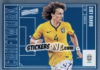 Sticker David Luiz - Aficionado Soccer 2017 n. C-61 - Panini