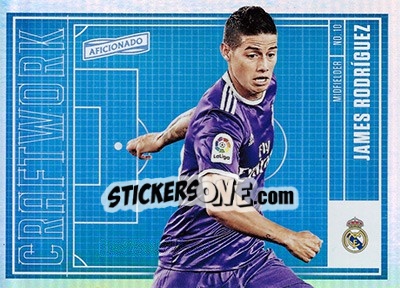Sticker James Rodriguez - Aficionado Soccer 2017 n. C-64 - Panini