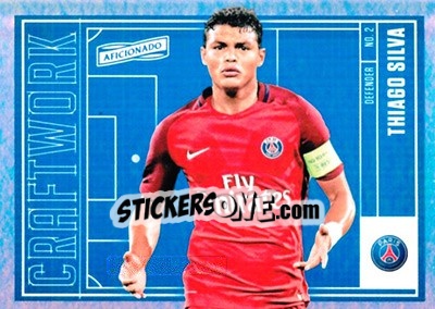 Sticker Thiago Silva - Aficionado Soccer 2017 n. C-65 - Panini
