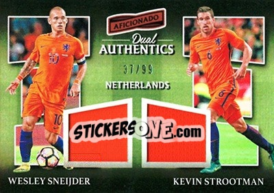 Cromo Wesley Sneijder / Kevin Strootman - Aficionado Soccer 2017 - Panini