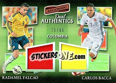 Sticker Radamel Falcao / Carlos Bacca - Aficionado Soccer 2017 n. DA-5 - Panini