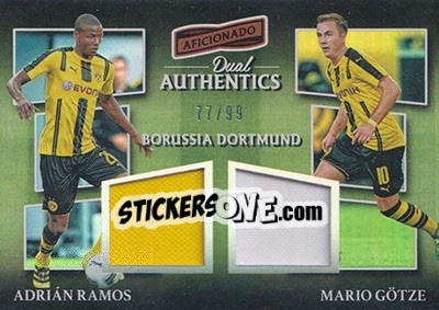Sticker Adrian Ramos / Mario Gotze - Aficionado Soccer 2017 n. DA-7 - Panini
