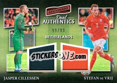 Sticker Jasper Cillessen / Stefan de Vrij - Aficionado Soccer 2017 - Panini