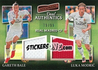 Sticker Gareth Bale / Luka Modric - Aficionado Soccer 2017 n. DA-15 - Panini