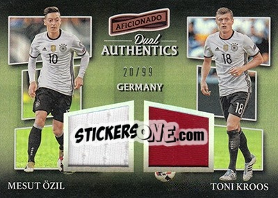 Sticker Mesut Ozil / Toni Kroos - Aficionado Soccer 2017 n. DA-18 - Panini