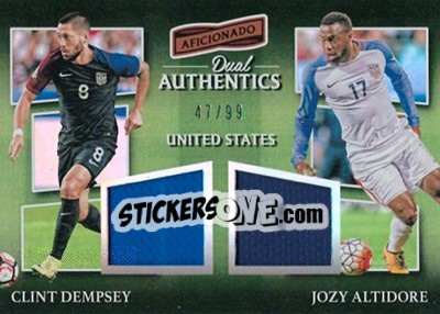 Sticker Clint Dempsey /  Jozy Altidore - Aficionado Soccer 2017 n. DA-29 - Panini