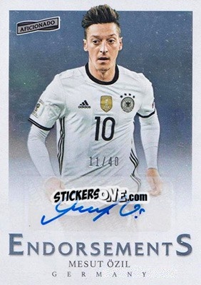 Sticker Mesut Ozil - Aficionado Soccer 2017 n. E-4 - Panini
