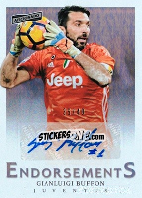 Sticker Gianluigi Buffon - Aficionado Soccer 2017 n. E-5 - Panini
