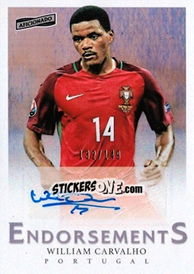 Sticker William Carvalho - Aficionado Soccer 2017 n. E-7 - Panini