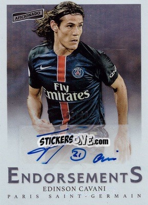 Sticker Edinson Cavani - Aficionado Soccer 2017 n. E-9 - Panini
