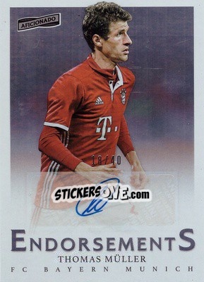 Sticker Thomas Muller - Aficionado Soccer 2017 n. E-10 - Panini