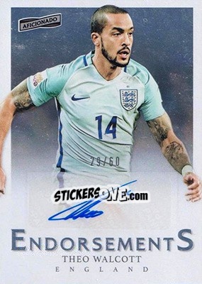 Sticker Theo Walcott - Aficionado Soccer 2017 - Panini