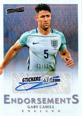 Sticker Gary Cahill - Aficionado Soccer 2017 n. E-19 - Panini