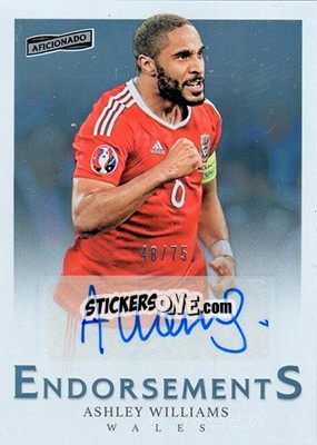 Sticker Ashley Williams - Aficionado Soccer 2017 n. E-23 - Panini