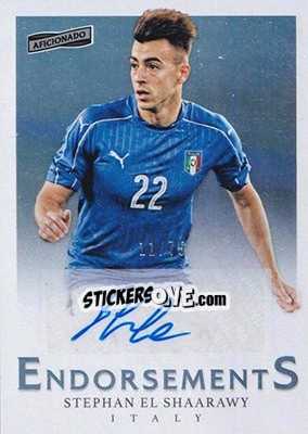 Sticker Stephan El Shaarawy - Aficionado Soccer 2017 n. E-24 - Panini