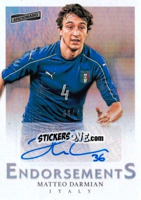 Sticker Matteo Darmian - Aficionado Soccer 2017 n. E-27 - Panini