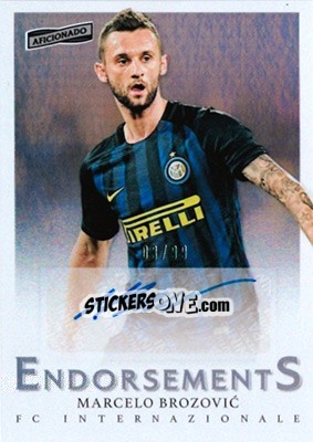 Sticker Marcelo Brozovic - Aficionado Soccer 2017 n. E-32 - Panini