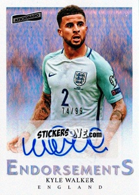 Sticker Kyle Walker - Aficionado Soccer 2017 n. E-38 - Panini