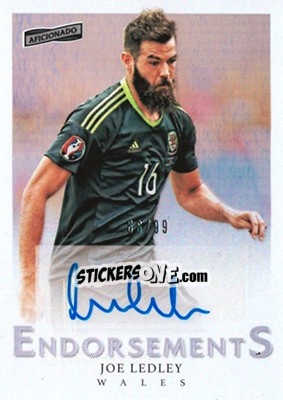Sticker Joe Ledley - Aficionado Soccer 2017 n. E-39 - Panini