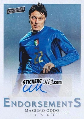 Sticker Massimo Oddo - Aficionado Soccer 2017 n. E-40 - Panini