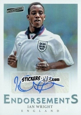 Sticker Ian Wright - Aficionado Soccer 2017 n. E-46 - Panini