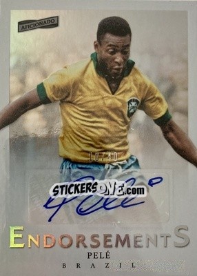 Figurina Pele - Aficionado Soccer 2017 - Panini